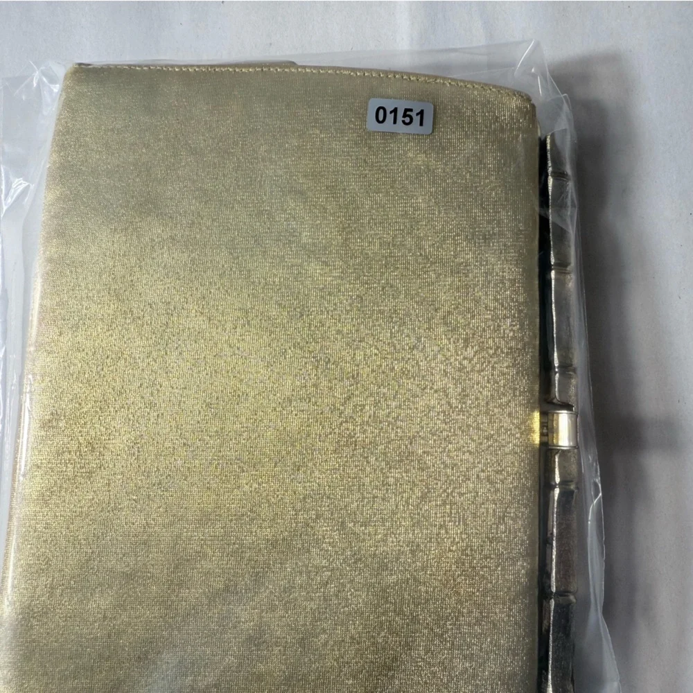 Elegant Gold Women's Gloves‎ and Clutch Set 1960's Era.